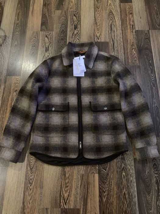Herren Selected Homme Jacke Braun Wolle 40