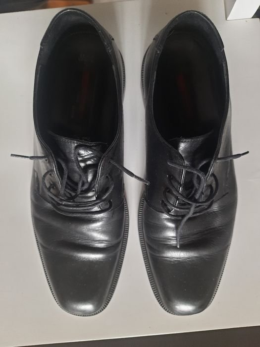 Herren Lloyd Absätze Schwarz Leder 41.5