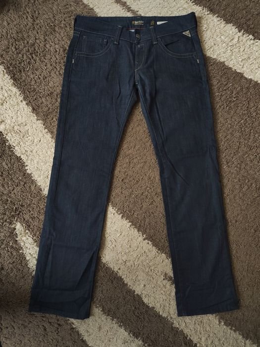 Uomo Replay Jeans Blu Navy Denim 32
