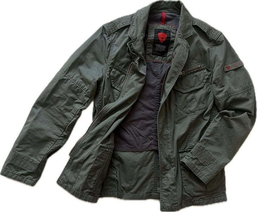 Мужской Strellson Бомбер Зелёный Хлопок M-L