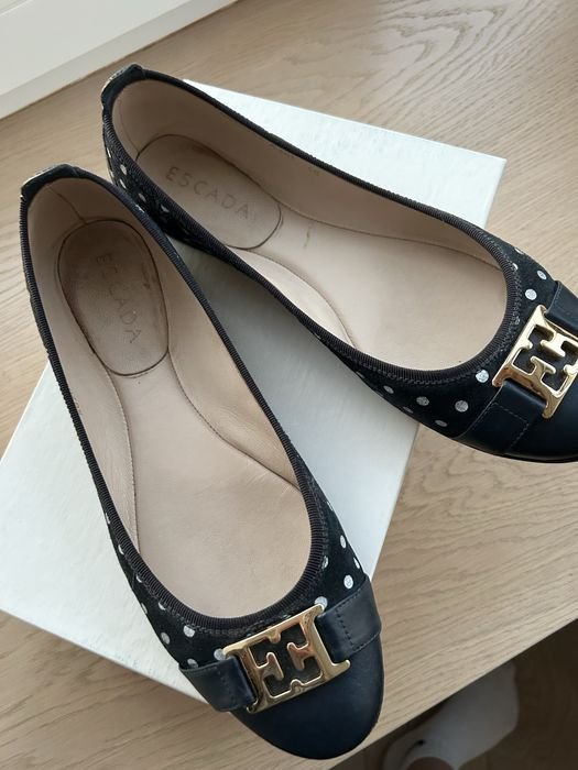 Женские Escada Туфли Чёрные Кожа 40