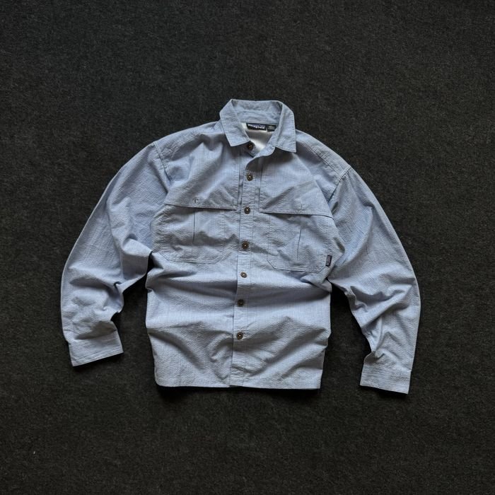 Мужской Patagonia Рубашка Светло-голубая