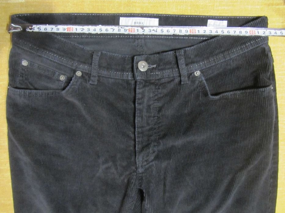 Uomo Brax Pantaloni Neri 33/32