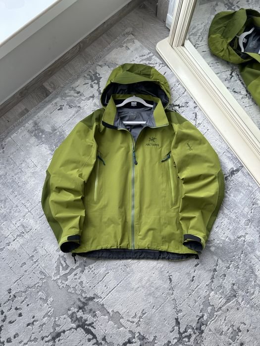 Uomo Arcteryx Giacca a Vento Verde Gore-Tex 42