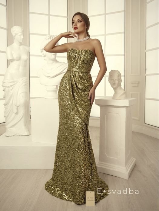 Женский Monsoon Платье Золотое L-XL