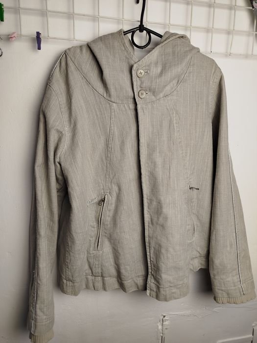 Женская Джинсовая Куртка Бежевый  L