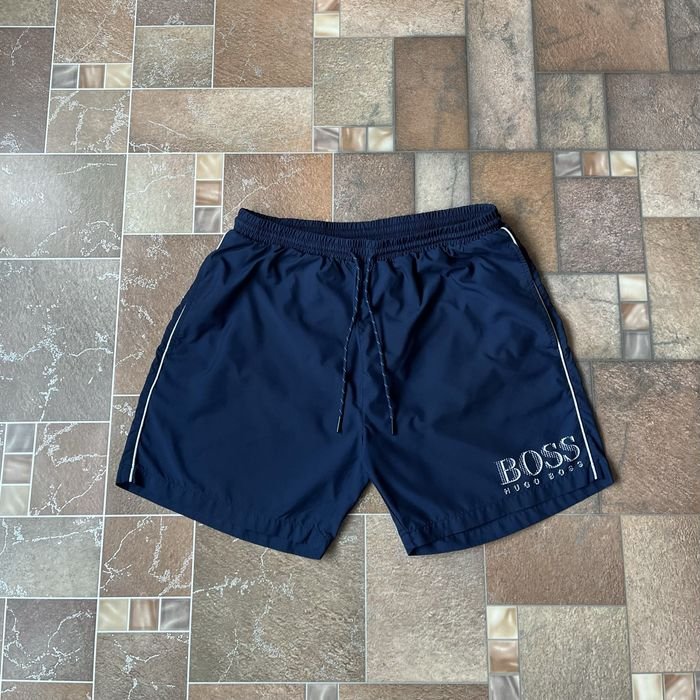 Мужской Hugo Boss Шорты Тёмно-синий  L