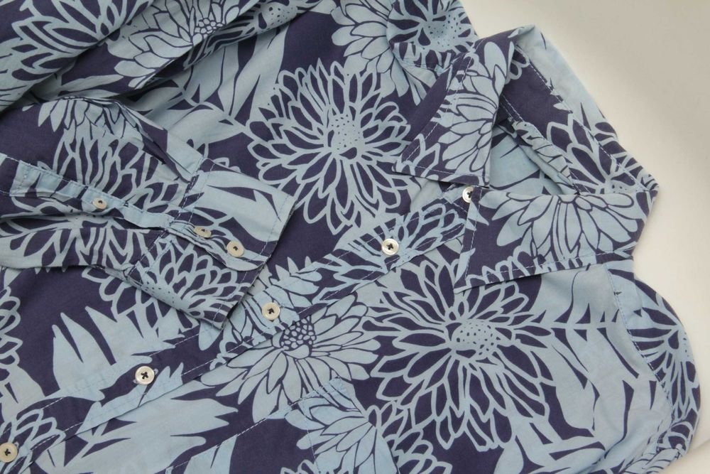 Мужской Boden Рубашка Тёмно-синий Хлопок 40