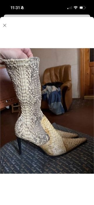 Women Le Silla Boots Beige Leather 41