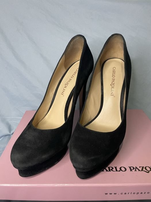 Женские Carlo Pazolini Туфли Чёрные Замша 36