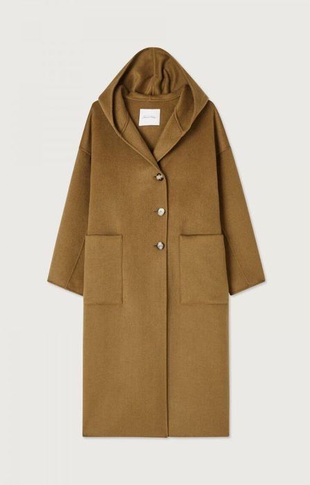 Женское American Vintage Пальто Чёрное XS-S