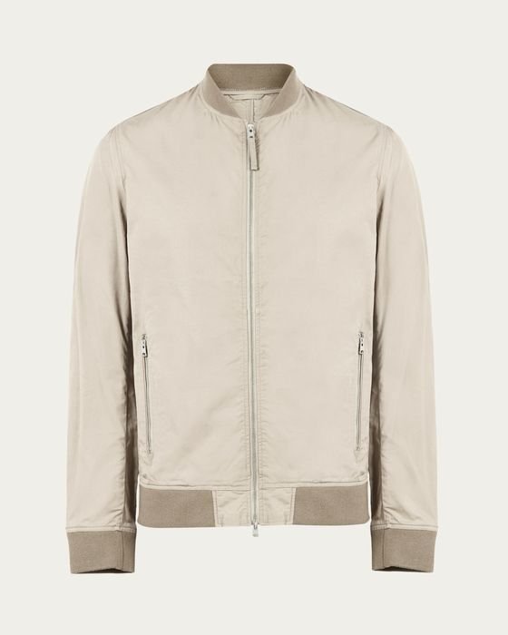 Men Allsaints Bomber Beige L