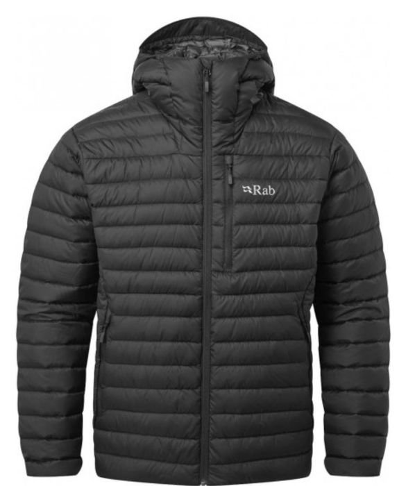 Herren Rab Microlight Alpine Jacke Schwarz 38