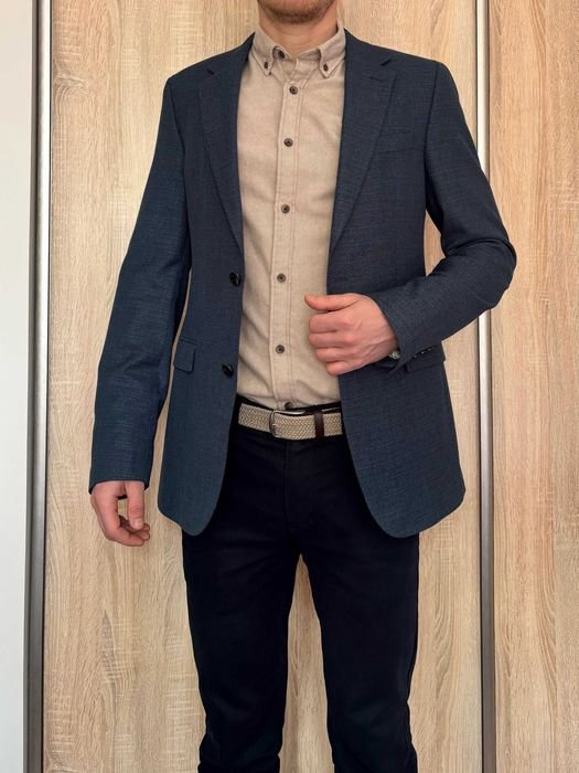 Мужской Strellson Пиджак Тёмно-синий 42