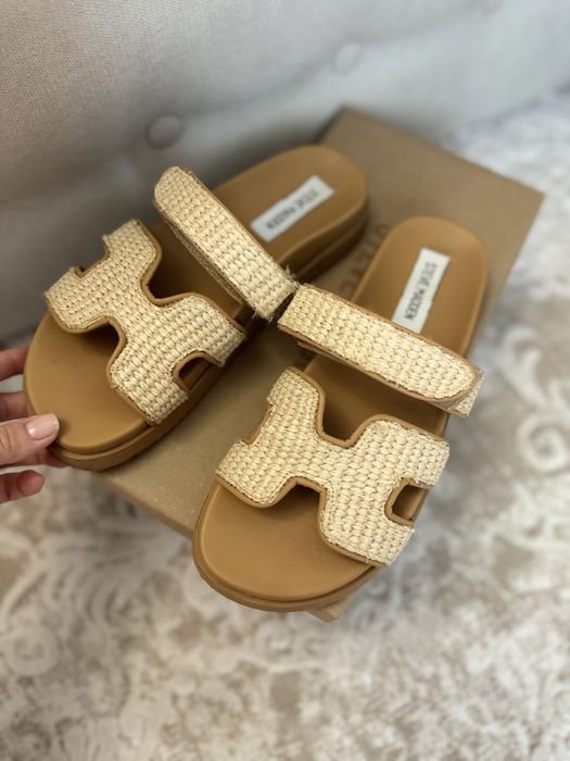 Женские Steve Madden Шлепанцы Бежевый Кожа 36.5