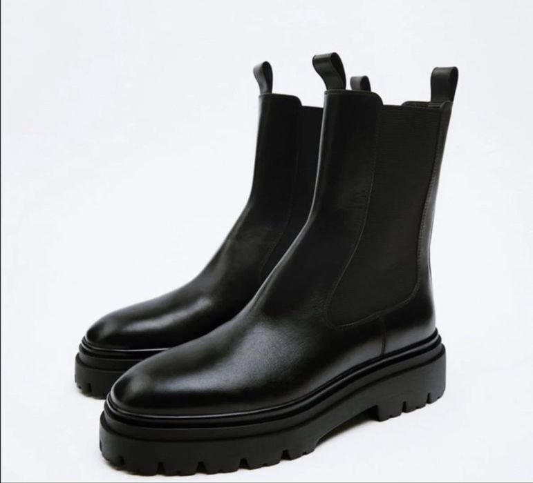 Женские Massimo Dutti Ботинки Чёрные 38