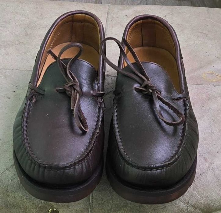 Мужской Massimo Dutti Мокасины Коричневый Кожа 41