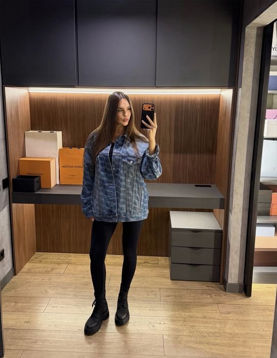 Женская Balenciaga Джинсовка Синяя Джинса XS