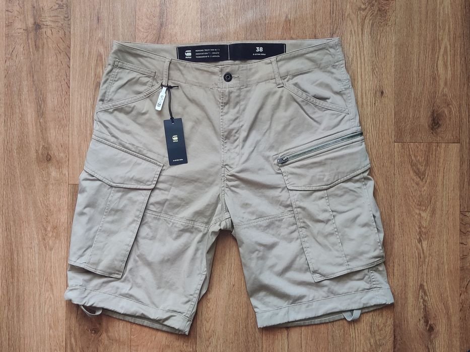 Uomo G Star Raw Shorts Cargo Beige Cotone 38
