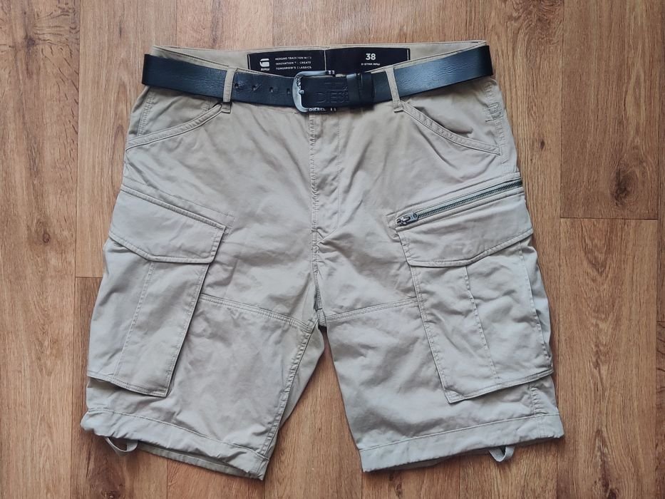 Uomo G Star Raw Shorts Cargo Beige Cotone 38