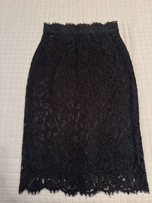 Женская Dolce & Gabbana Юбка Чёрная Кружевная