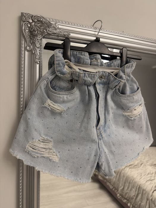 Женские Miu Miu Шорты Синие