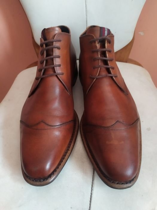 Женские Floris van BOMMEL Черевики Коричневый Кожа