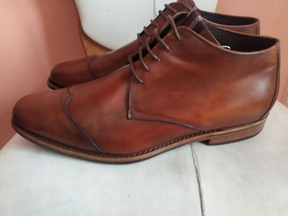 Женские Floris van BOMMEL Черевики Коричневый Кожа