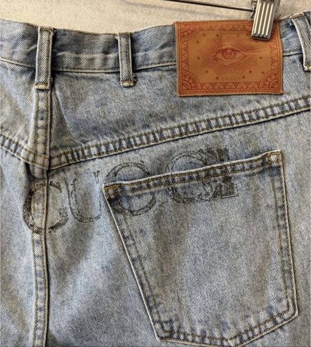 Мужской Gucci Шорты Синий 34