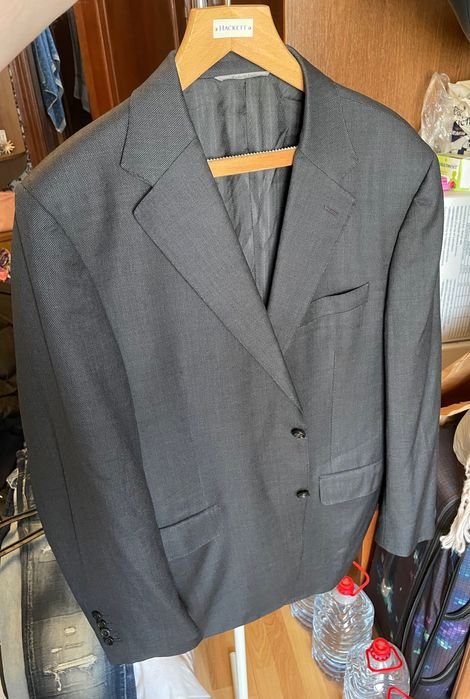 Uomo Canali Blazer Grigio 44