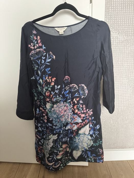 Женское Monsoon Платье Многоцветный Шелк 38