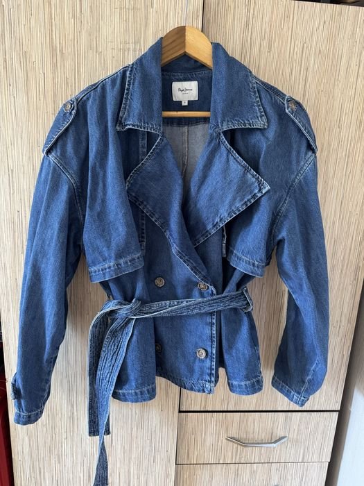 Мужской Pepe Jeans Куртка Тёмно-синий Деним 38