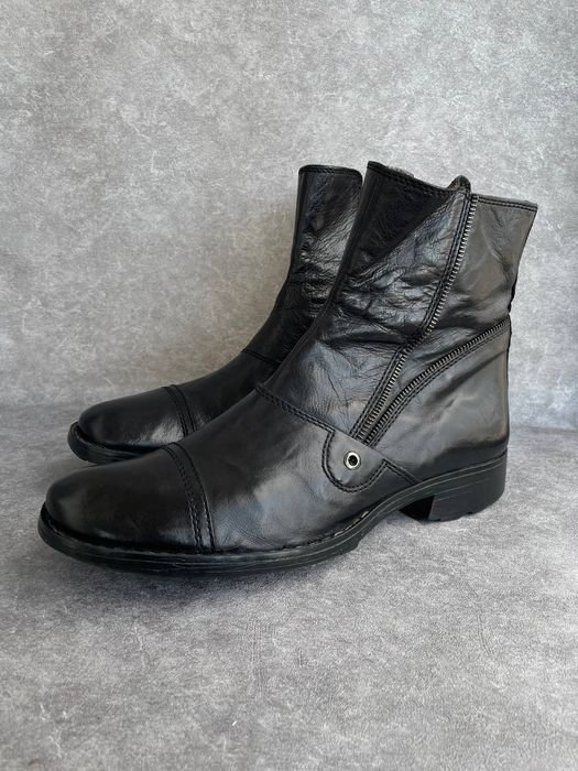 Мужской Airstep A.S. 98 Ботинки Чёрный Кожа 42