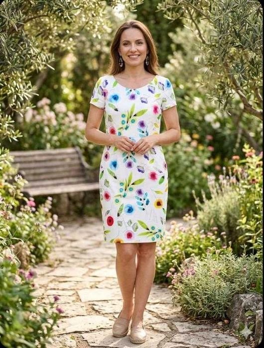 Женское Luisa Cerano Платье Белое 40/L