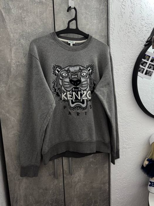 Мужской KENZO Свитер Серый 38