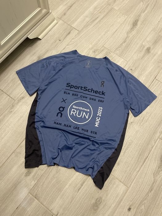 Uomo On Running T-Shirt Nera Cotone XL