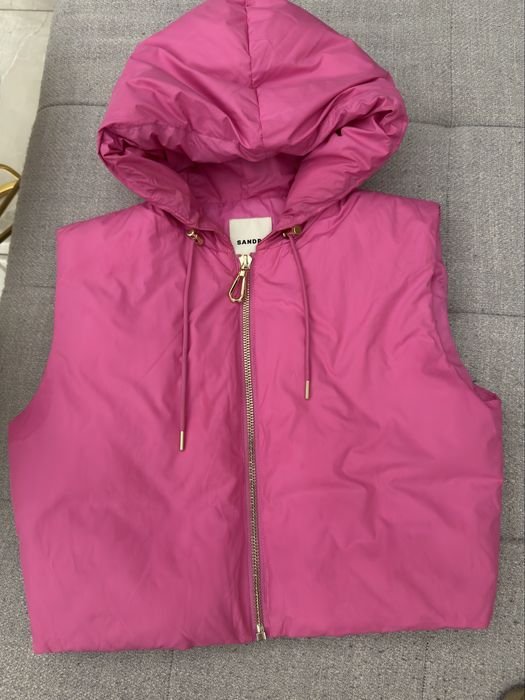 Damen Maje Weste Rosa Nylon 36