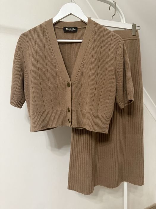 Donna Loro Piana Completo Marrone Cashmere S