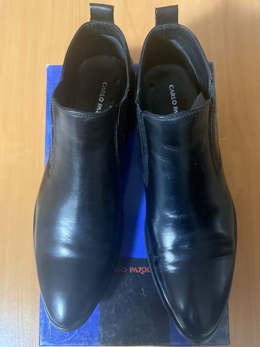 Homme Carlo Pazolini Bottes Noires Cuir 44