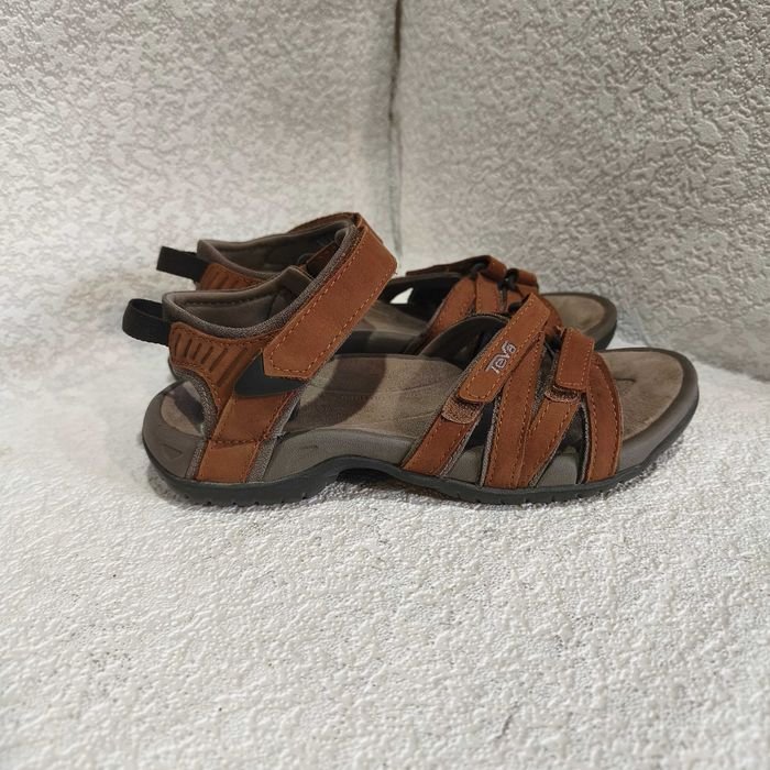 Donna Teva Tacchi Marrone Nubuck 37