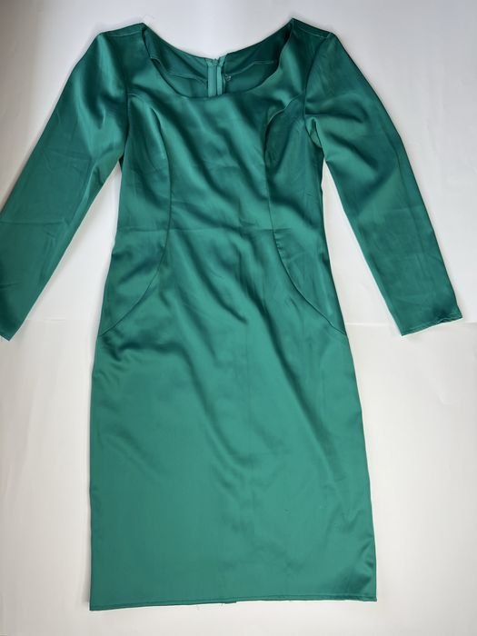 Женское Платье Зелёное Атлас