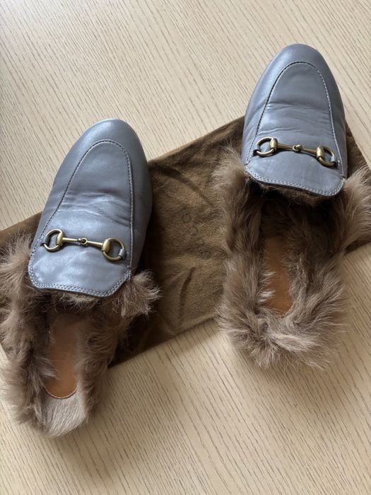 Женские Gucci Мюли Серый 40