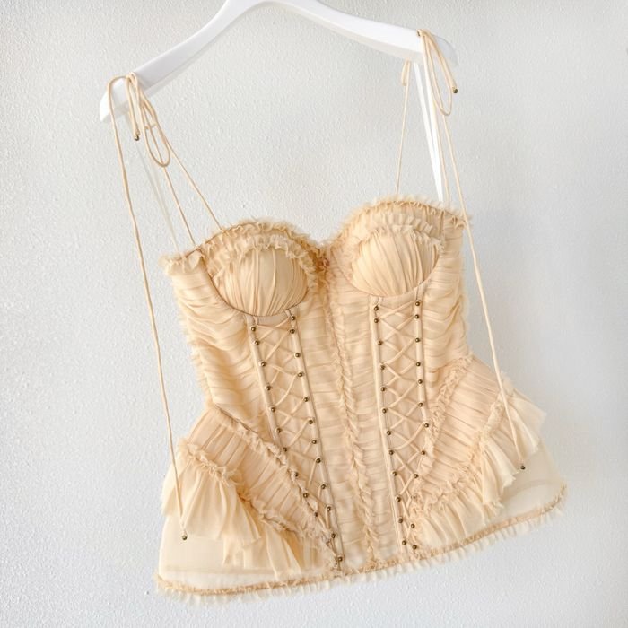 Femme Zimmermann Corset Beige S