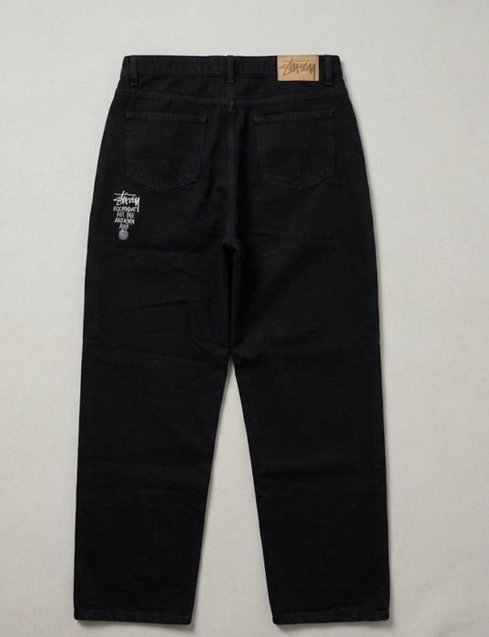 Men Stüssy Jeans Black Denim 32
