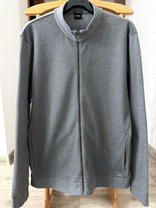 Мужской Hugo Boss Свитер Серый Хлопок 44