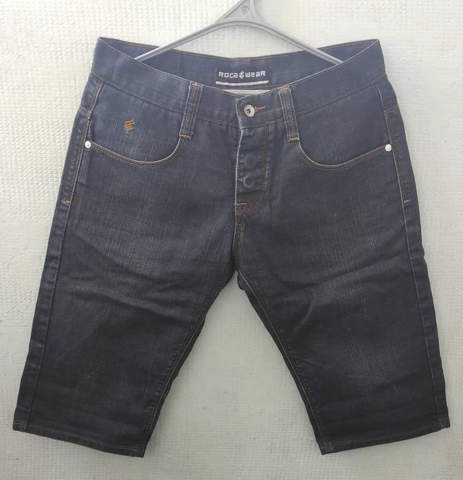 Мужской Roca Wear Шорты Чёрный Хлопок 32