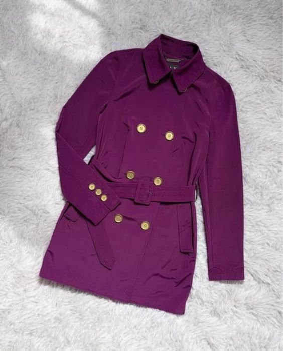 Женский Armani Exchange Тренч Фиолетовый Полиэстер