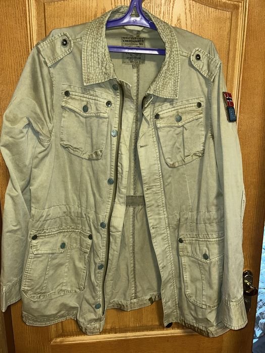 Herren Greystone Originals Windjacke Militärstil L