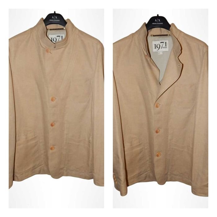 Men REISS Blazer Beige Linen Cotton Other