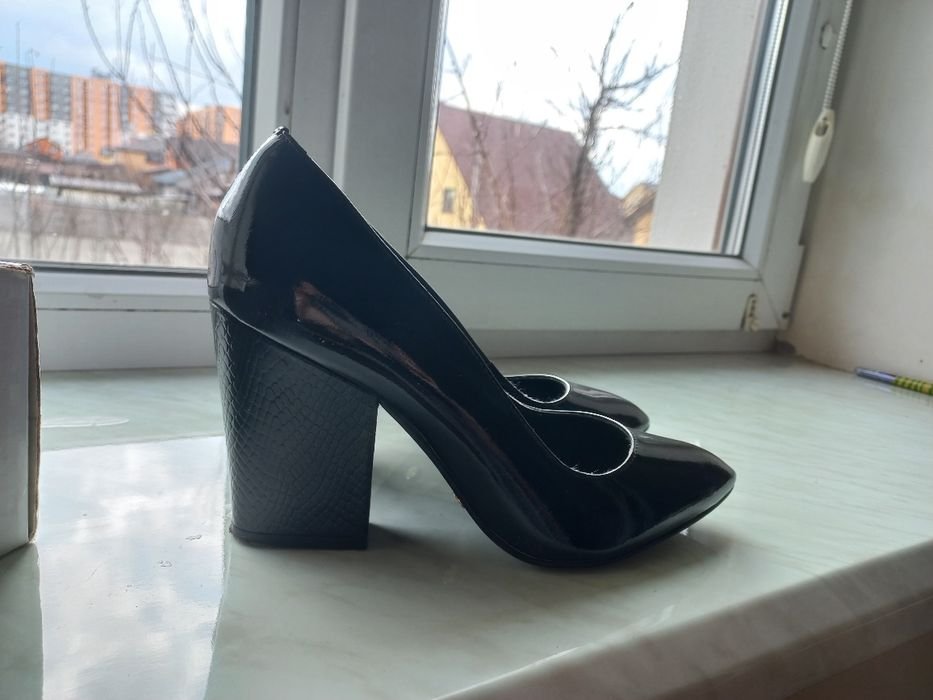 Женские Dune London Туфли Чёрный Кожа 38